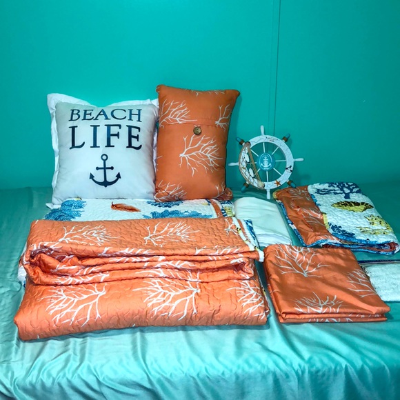 Bedding King Size Coastal Bedding Poshmark